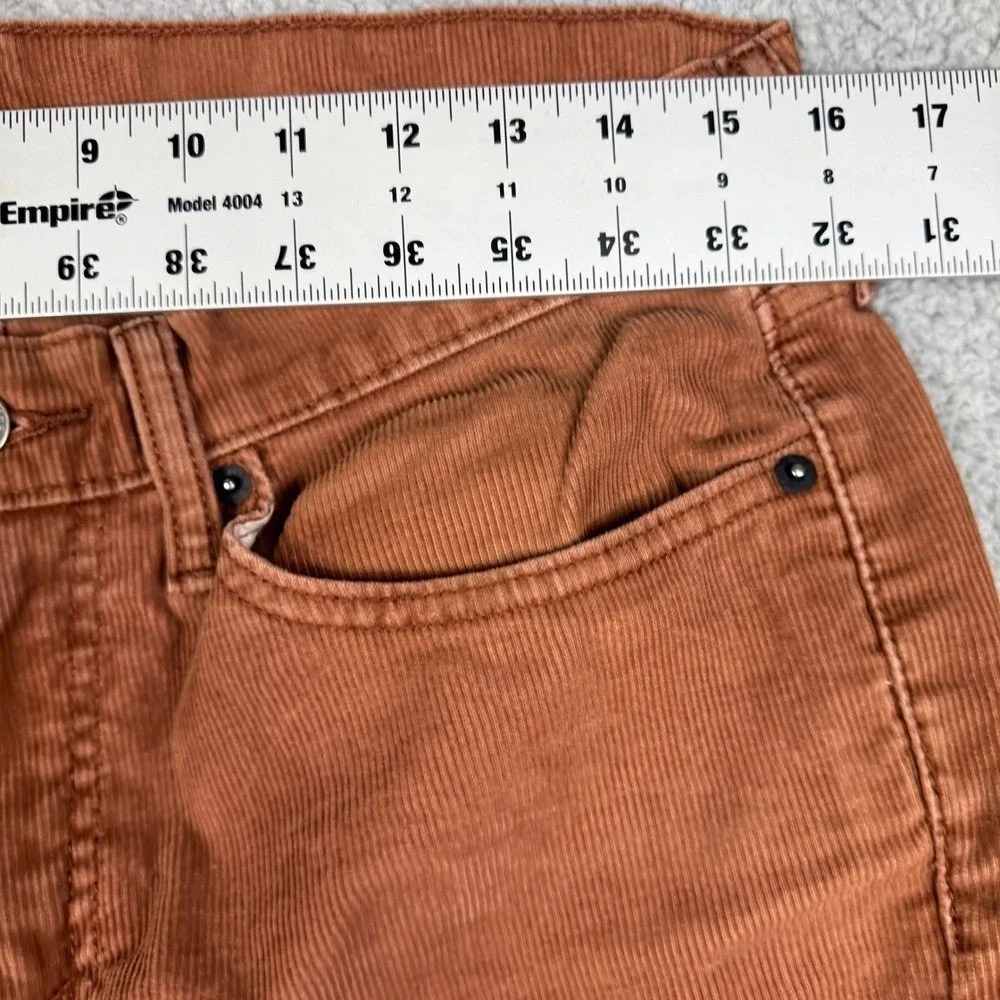 Levi's 511 Slim Fit Corduroy Pants Copper Orange‎ Men's Size 31x32